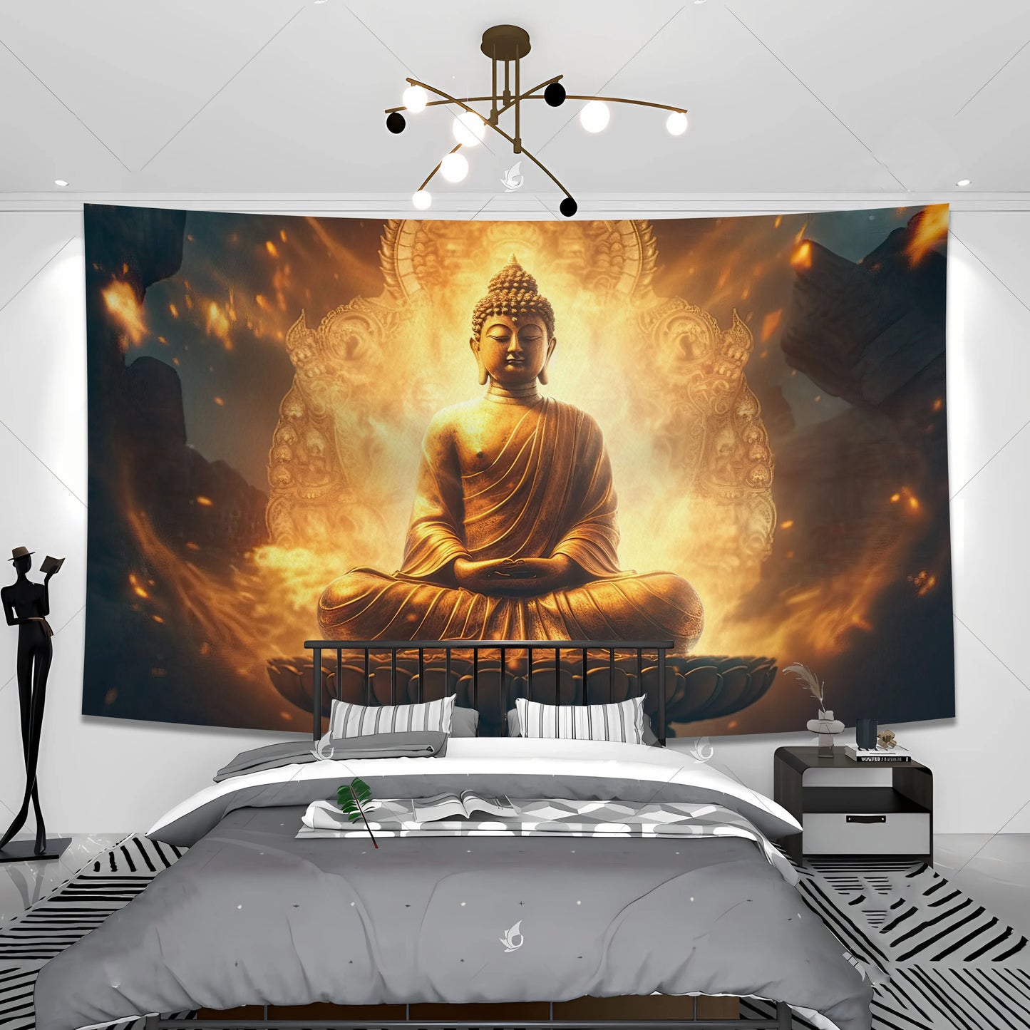 3d Tapestries, Buddha Wall Carpets, Dormitories, Hippie Psychedelic Tree Landscapes, Bohemian Decorations
