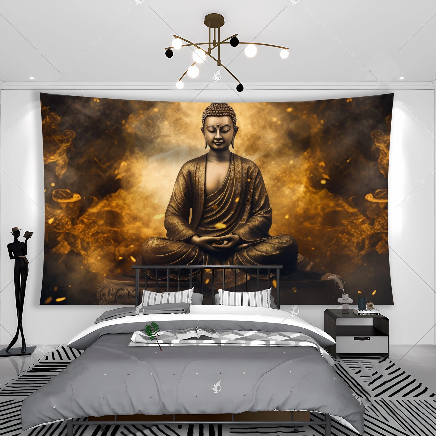 3d Tapestries, Buddha Wall Carpets, Dormitories, Hippie Psychedelic Tree Landscapes, Bohemian Decorations