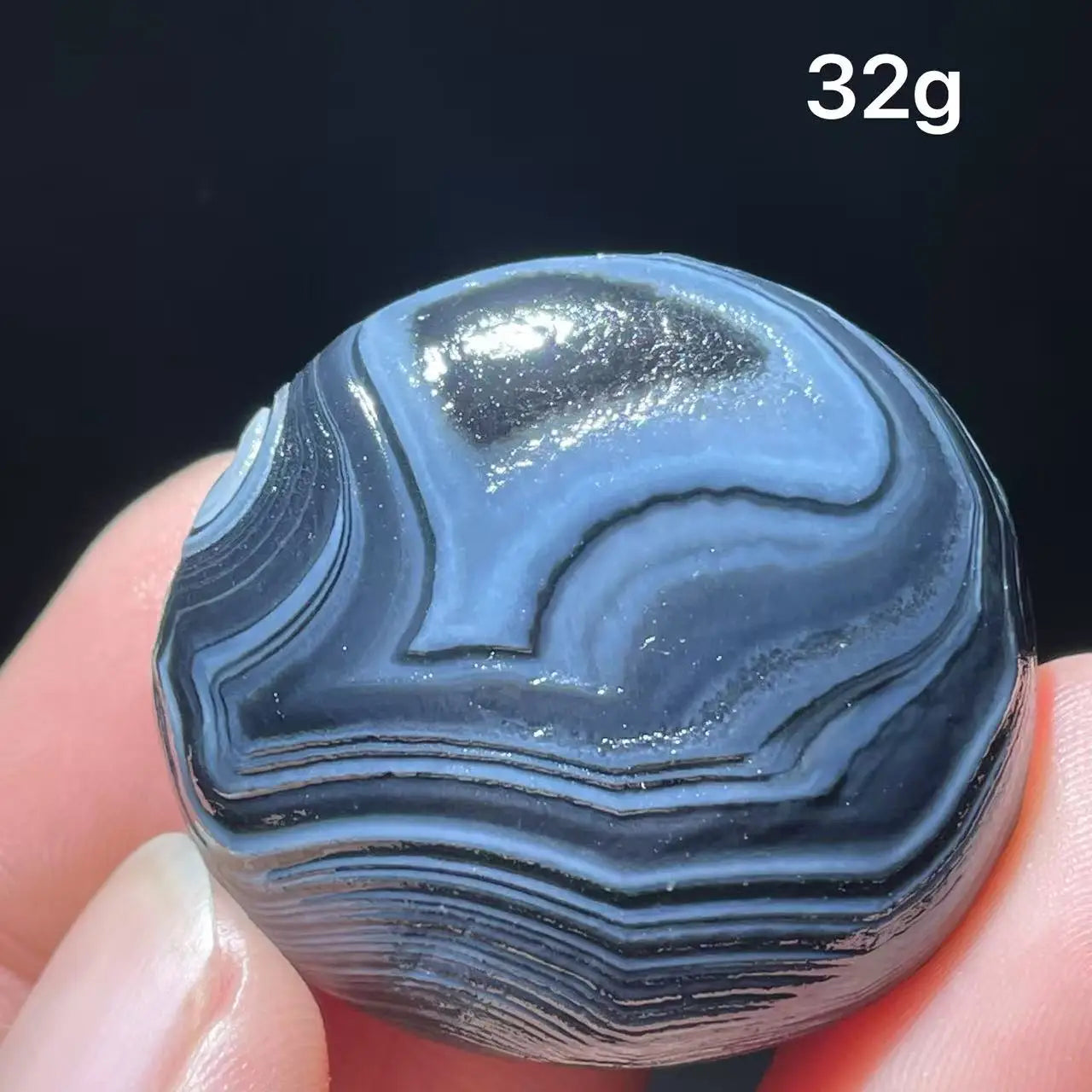 Natuarl black Sardonyx Gobi Agate Bead Alxa Eye Rock Specimen Energy Crystal Chakra Reiki Healing Stone Home Decor