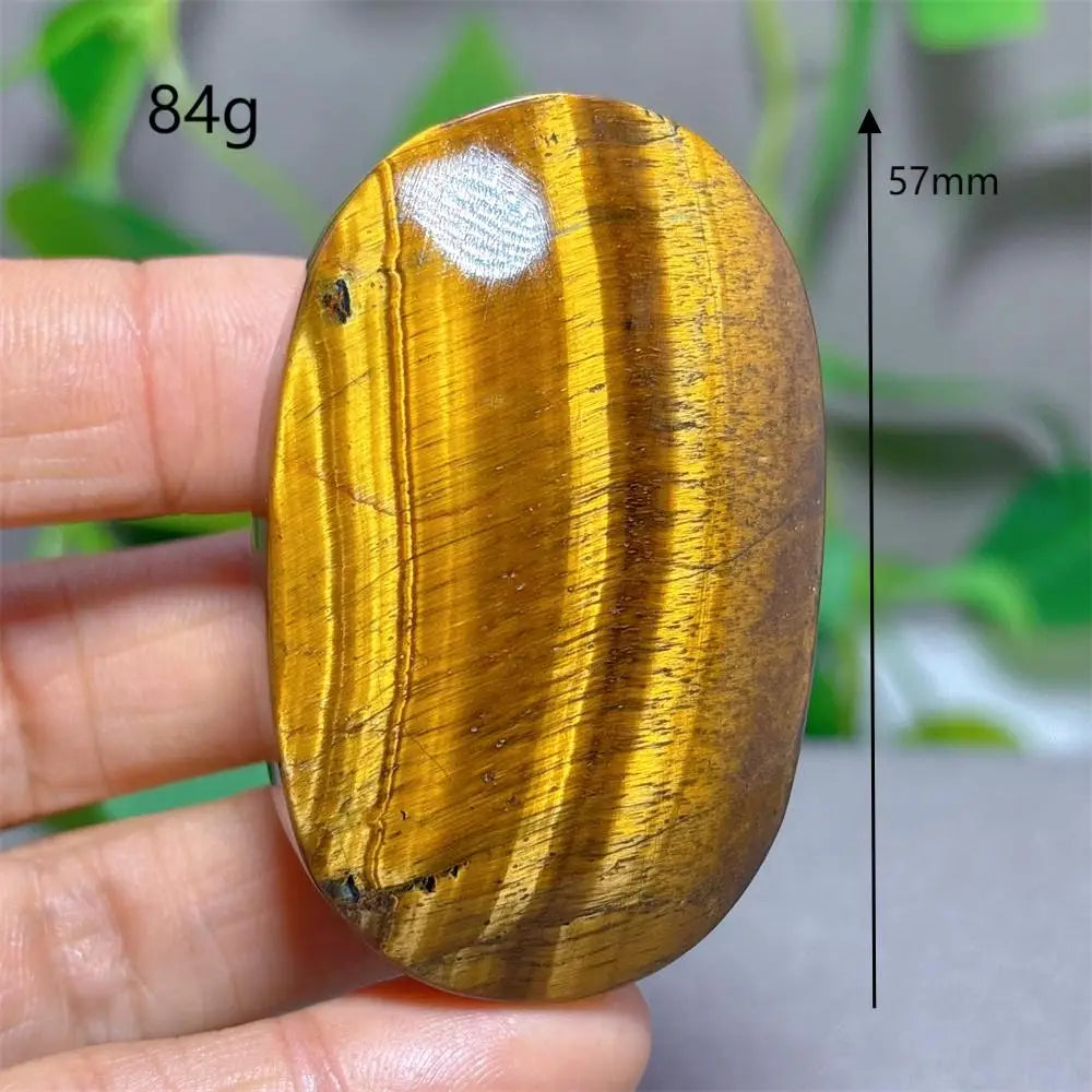 Blue Yellow Tiger Eye Palm Crystal Natural Stone Quartz Stone Minerals Home Decoration Reiki Craft Gifts Energy Healing Luck