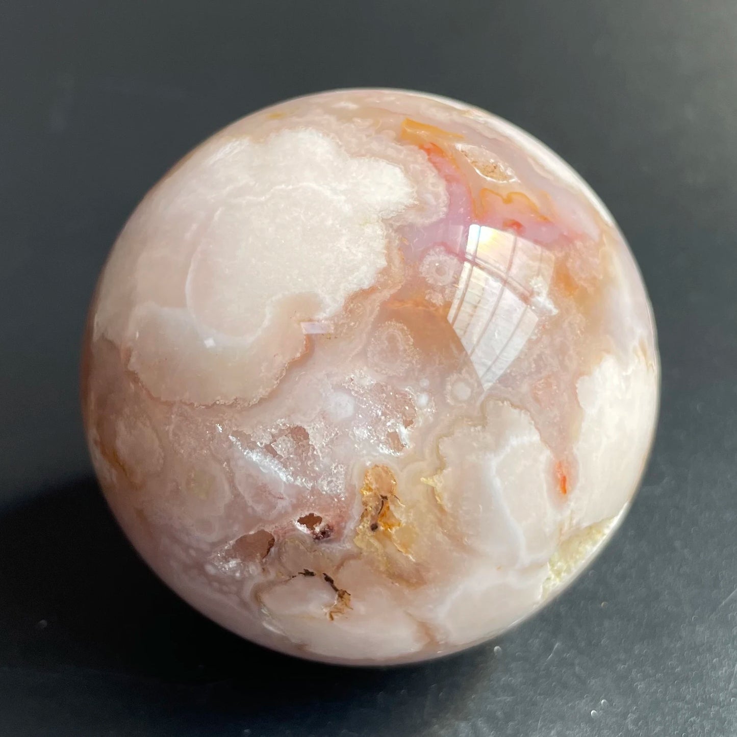 Natural Stone Amethyst Pink Sakura Agate Geode Sphere Polished Crystal Quartz ball Reiki Healing Gift Room Decor