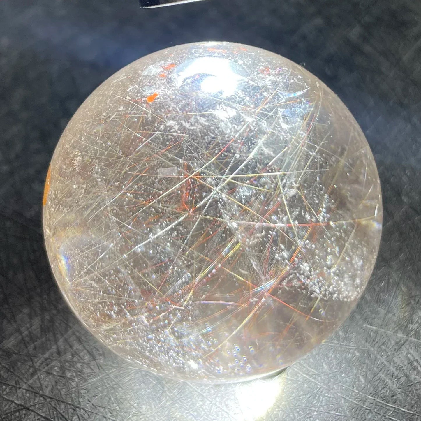 Natural Stone Golden Quartz Rutilated Sphere Polished Crystal Ball Decoration Rock Gift Reiki Healing