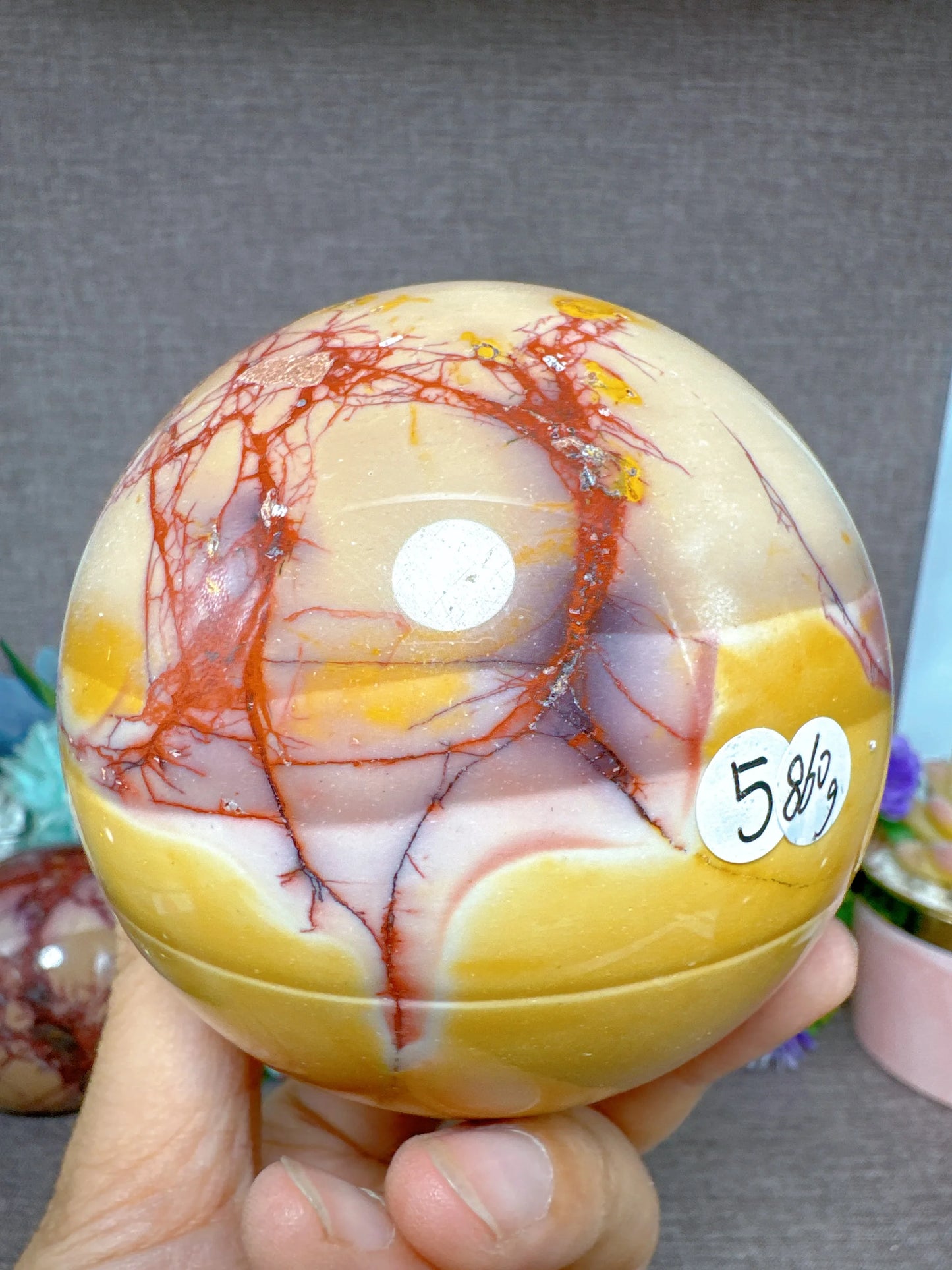 High Quality Mookaite Sphere Polished Ball Healing Natural Crystal Gemstones Mineral Energy Home Decorations Room Decor Gift