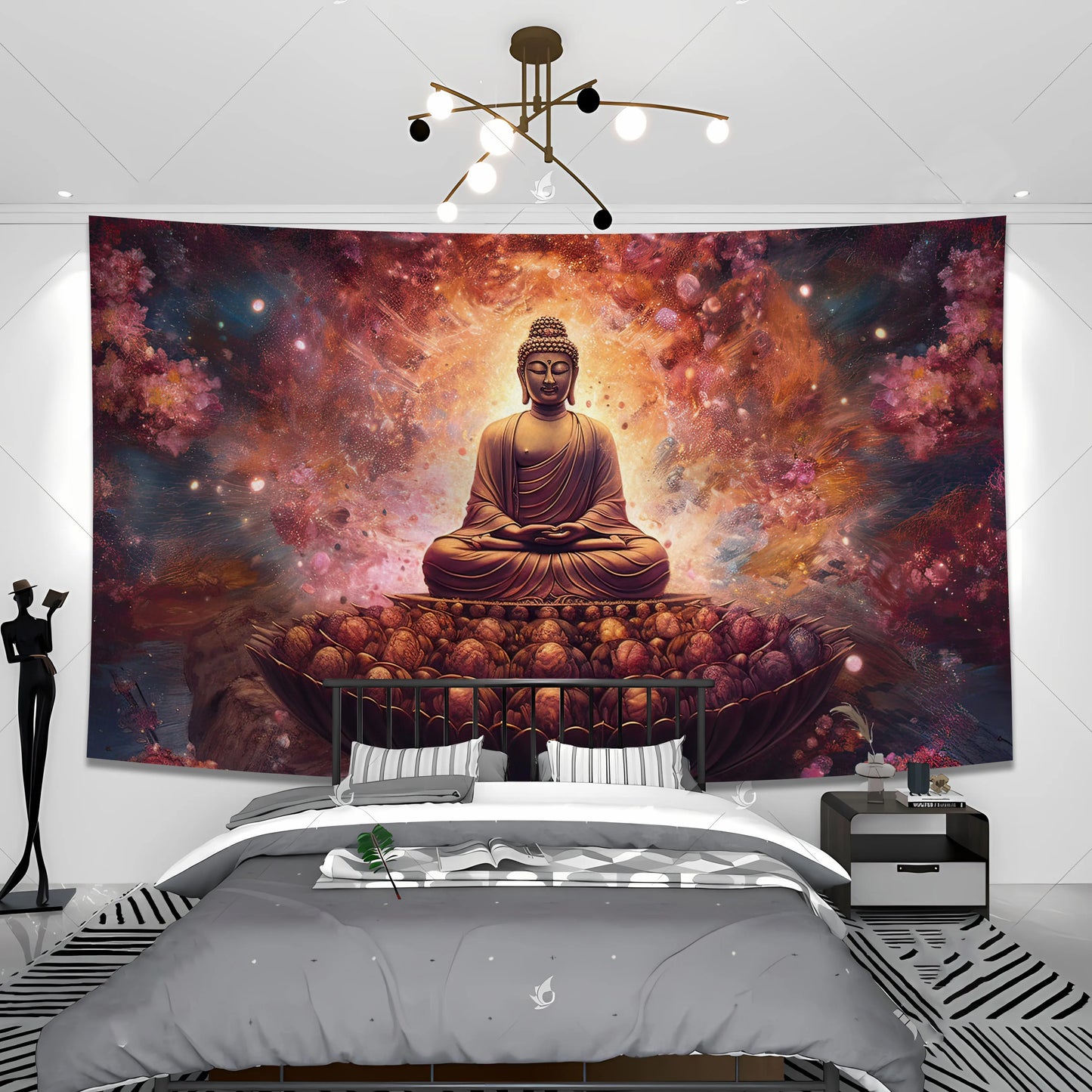 3d Tapestries, Buddha Wall Carpets, Dormitories, Hippie Psychedelic Tree Landscapes, Bohemian Decorations