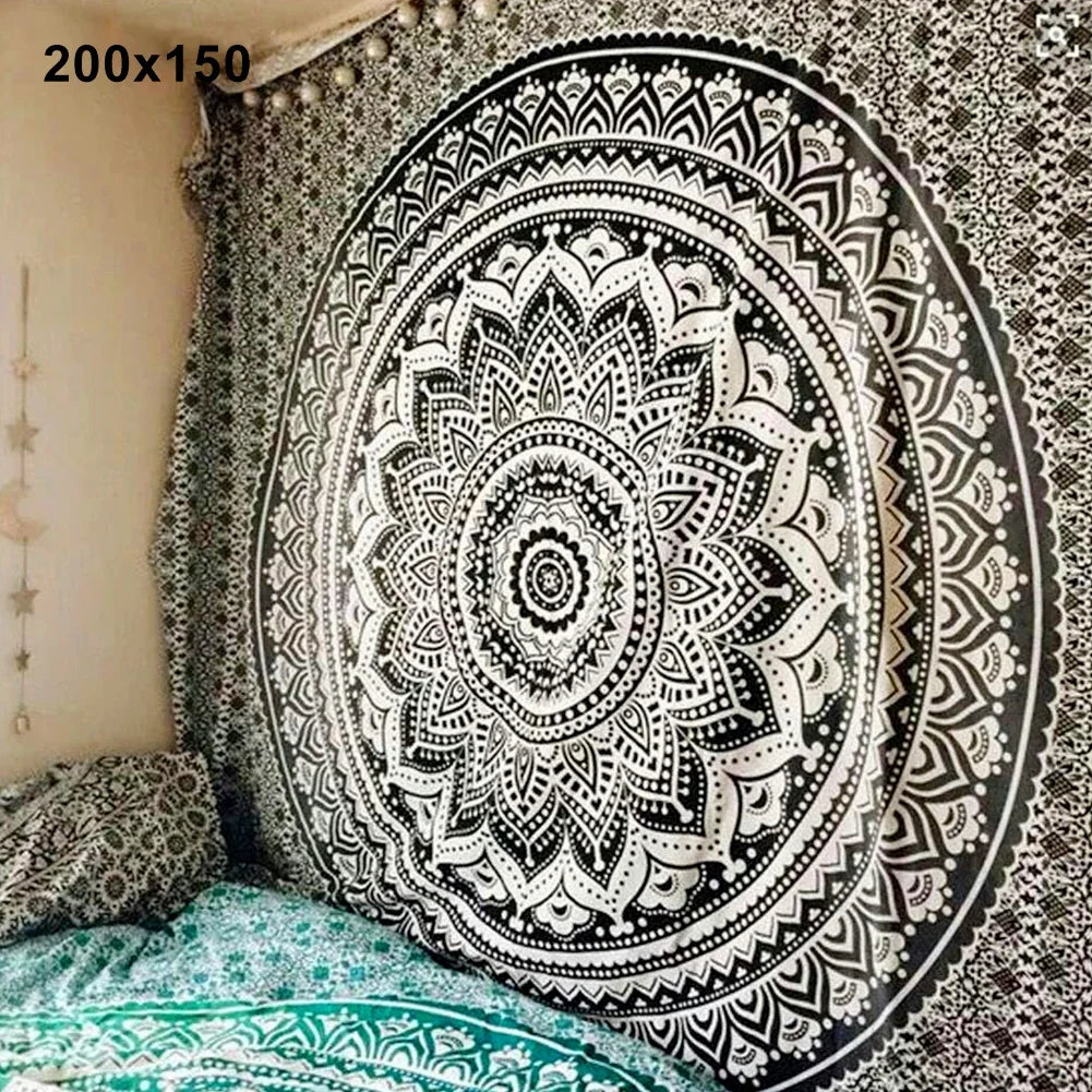 Mandala Bohemian Yoga Mat Beach Towel Shawl Blanket Indian Wall Hanging Tapestry Bohemian Mandala Tapisserie Decoration Mural
