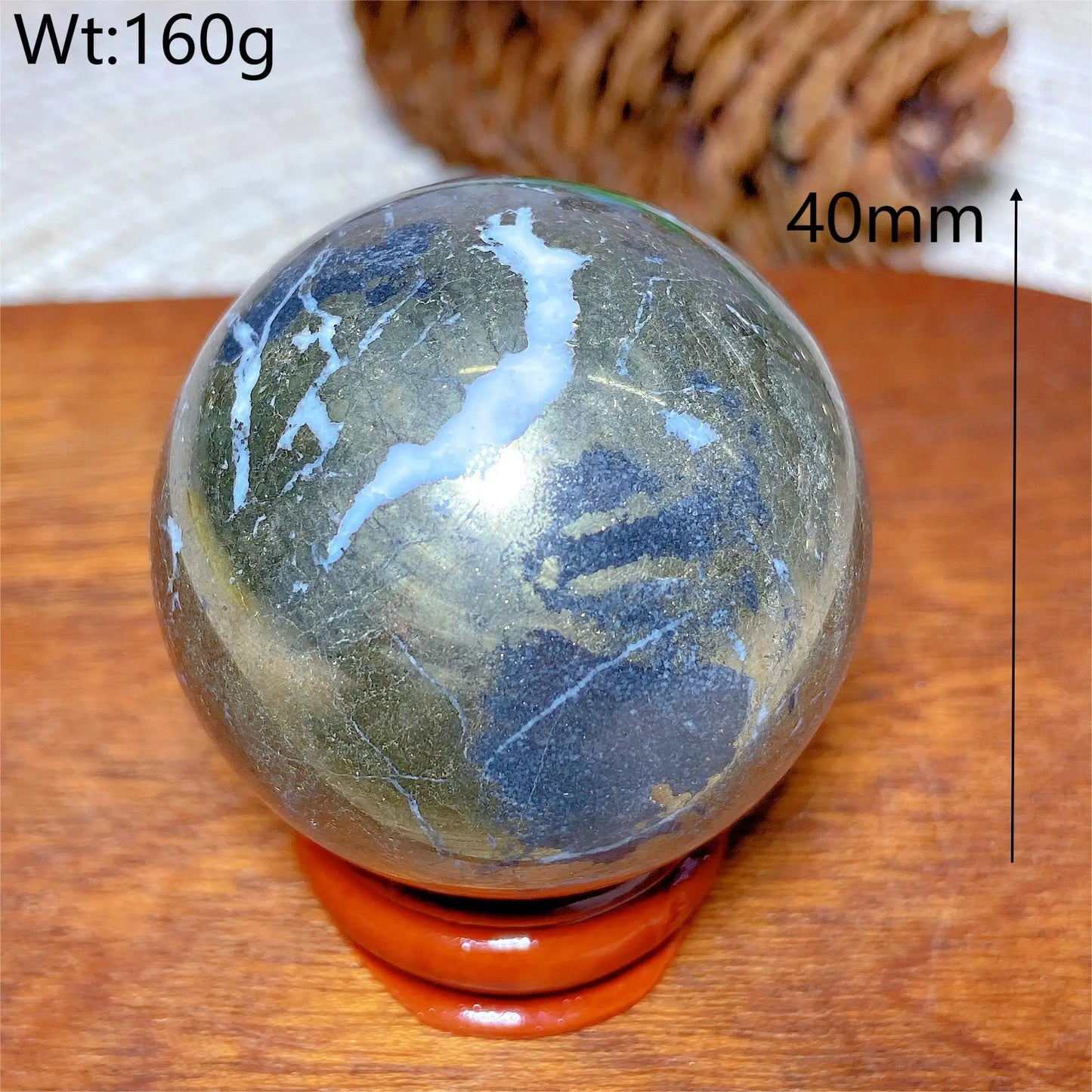 Natural Crystals Pyrite Sphere Ball Polished Healing Mineral Energy Stone Reiki Home Decorations Gift Ore Crafts Desk