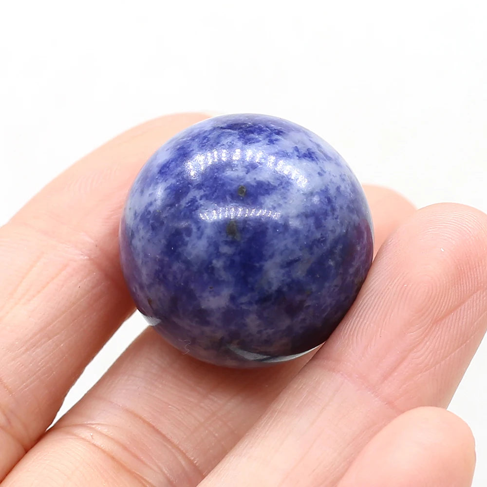 Round Natural Crystal Rose Quartz Transfer Ball, Polished Reiki Gemstone, Rock Minerals, Chakra Healing Stone Beads, Home Decor