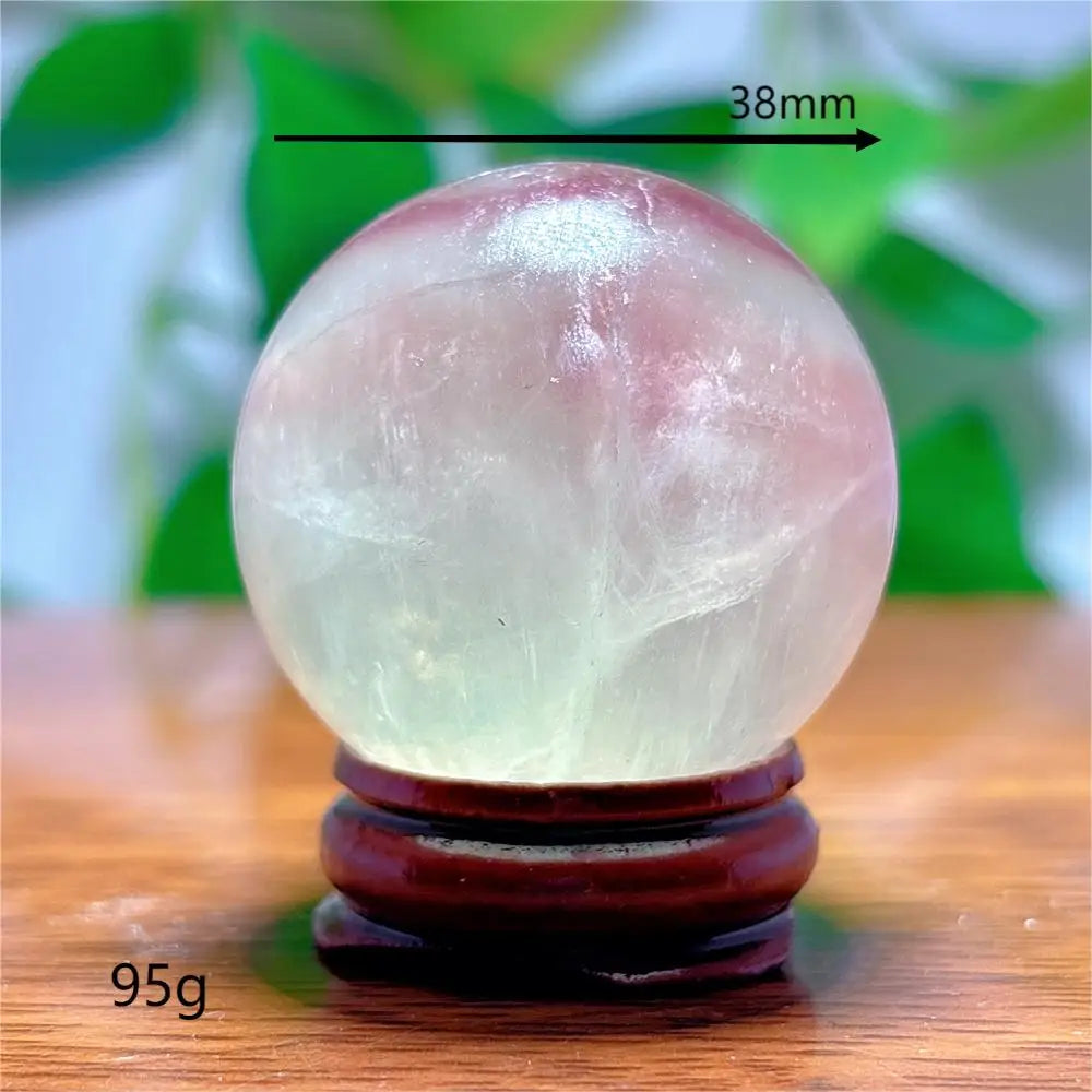 Fluorite Sphere Crystal Natural Quartz Stone Minerals Home Decoration Reiki Craft Energy Healing  Meditation Spiritual +Stand