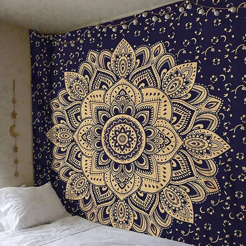Mandala tapestry macrame wall tapestry Wall Hanging Bohemian Beach Mat Polyester Thin Blanket Yoga Shawl Mat Blanket boho decor