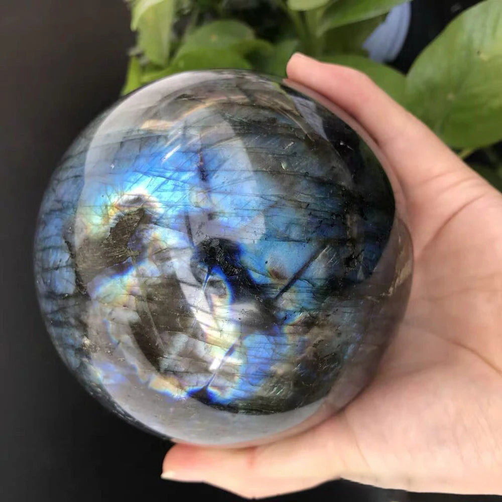 4-7CM/1.57"-2.75" Natural Crystal Quartz Stone Ball Big Polished Labradorite ball Home Decorative Reiki Healing mineral sphere