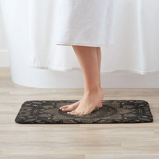 Hamesh Hamsa Hand Peace Non-Slip Carpet Fatima In Lotus Mandala Doormat Bedroom Bathroom Mat Welcome Decor Rug