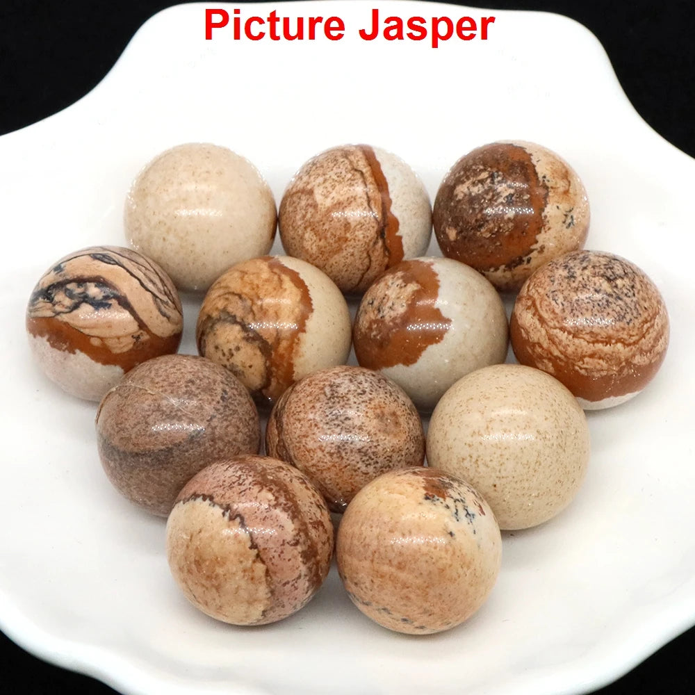 Wholesale 16mm Mini Crystal Balls Natural Healing Stones Pocket Spheres Chakra Globe Reiki Bead Mineral Gems Specimen Home Decor