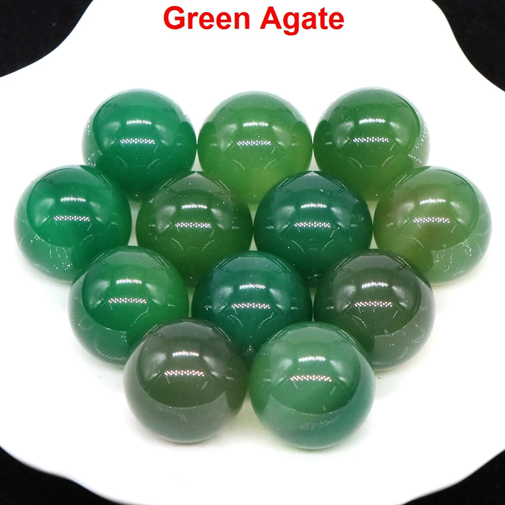 Wholesale 16mm Mini Crystal Balls Natural Healing Stones Pocket Spheres Chakra Globe Reiki Bead Mineral Gems Specimen Home Decor