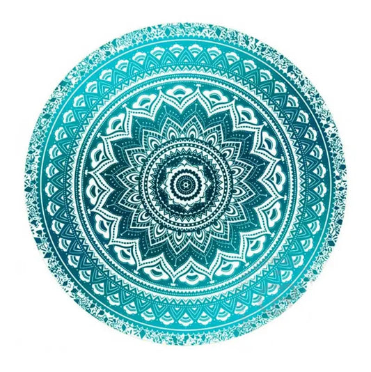 Mandala Round Tapestry Lukesemporium.com Summer Beach Picnic Throw Rug Blanket Bohemia Mats Earth's Aura