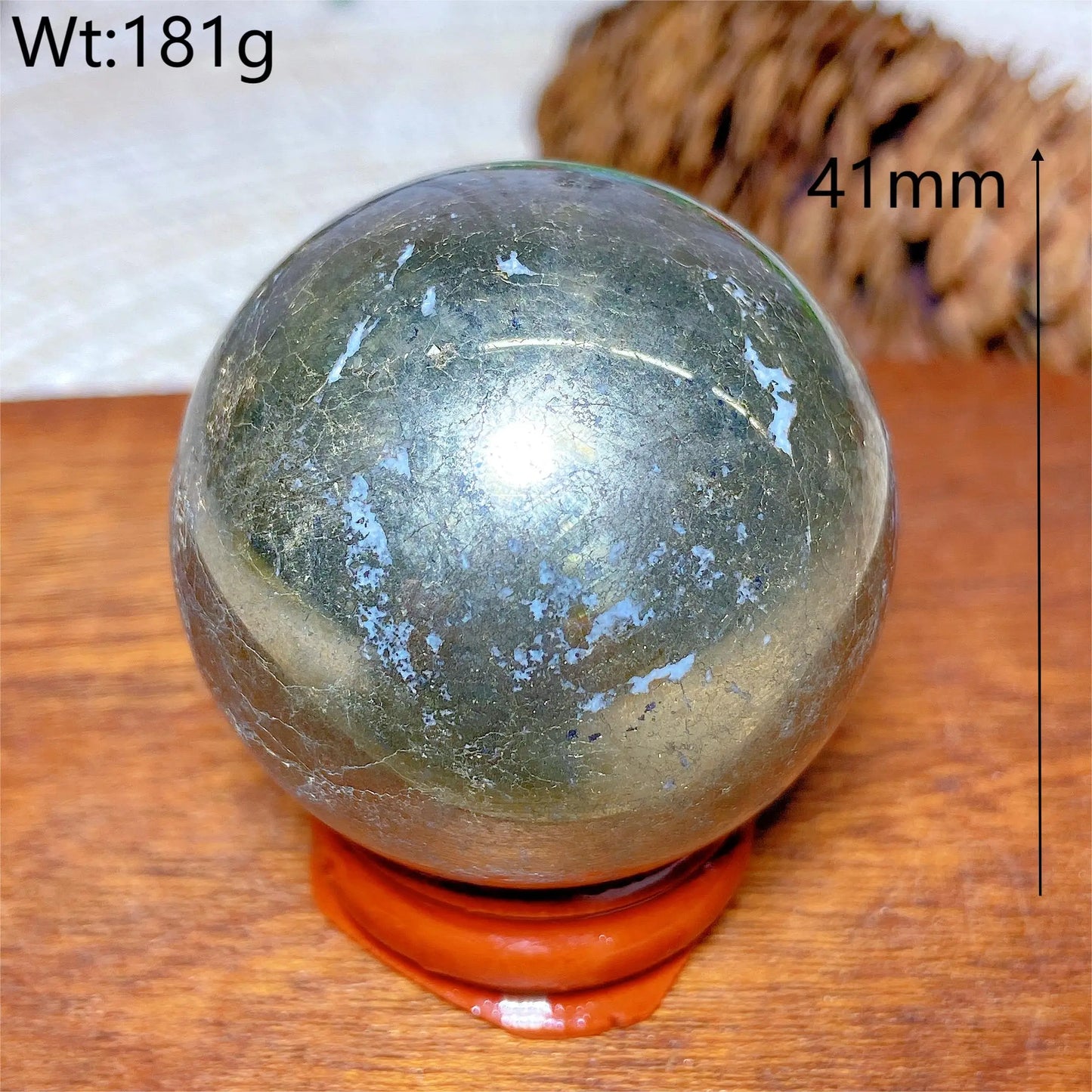 Natural Crystals Pyrite Sphere Ball Polished Healing Mineral Energy Stone Reiki Home Decorations Gift Ore Crafts Desk