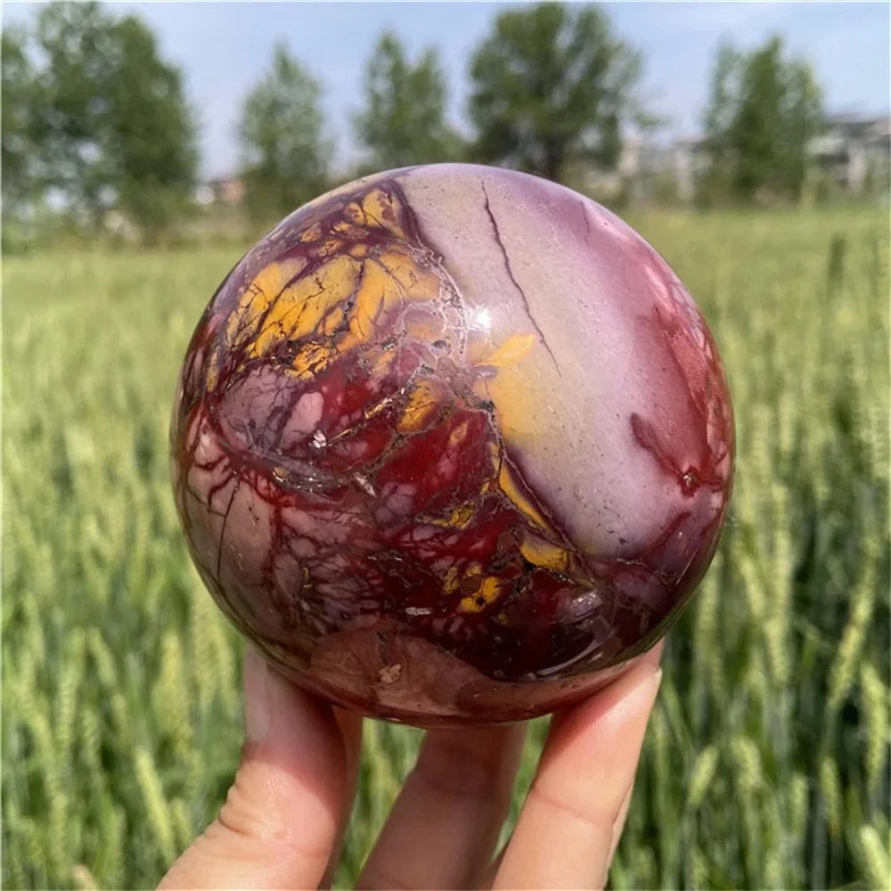 Natural Mookite Crystal Sphere, Meditation, Reiki Healing, Decoration, Aquarium Decoration, Ornaments, Demagnetization