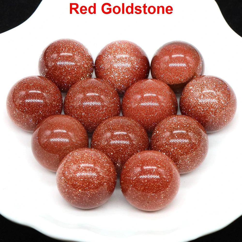 Wholesale 16mm Mini Crystal Balls Natural Healing Stones Pocket Spheres Chakra Globe Reiki Bead Mineral Gems Specimen Home Decor