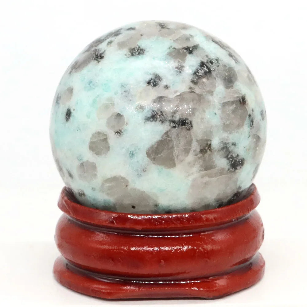 30mm Natural Stone and Crystal Ball Home Decor Reiki Healing Wicca Gemstone Sphere Collection Mineral Energy Gems Massage Globe