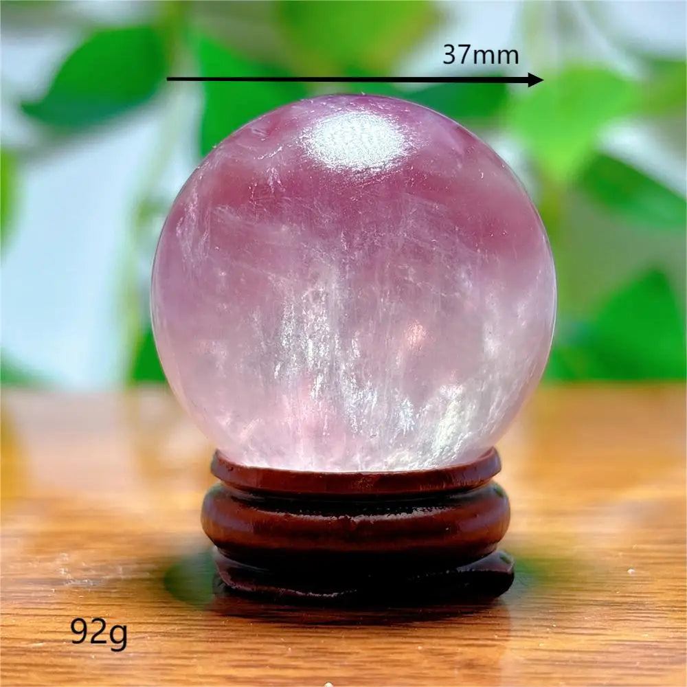 Fluorite Sphere Crystal Natural Quartz Stone Minerals Home Decoration Reiki Craft Energy Healing  Meditation Spiritual +Stand