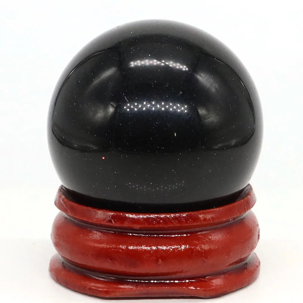 30mm Natural Stone and Crystal Ball Home Decor Reiki Healing Wicca Gemstone Sphere Collection Mineral Energy Gems Massage Globe