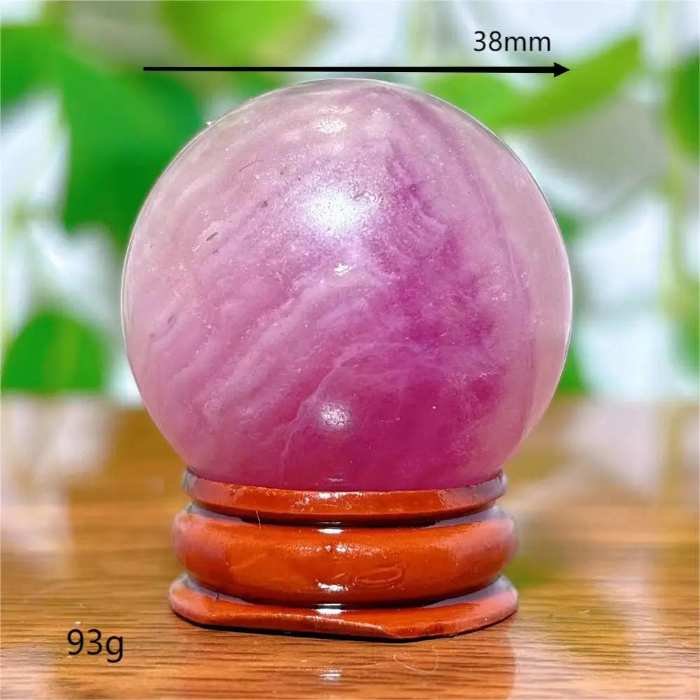 Fluorite Sphere Crystal Natural Quartz Stone Minerals Home Decoration Reiki Craft Energy Healing  Meditation Spiritual +Stand