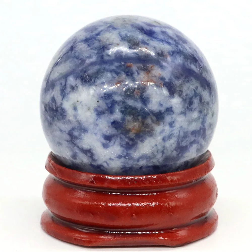 30mm Natural Stone and Crystal Ball Home Decor Reiki Healing Wicca Gemstone Sphere Collection Mineral Energy Gems Massage Globe