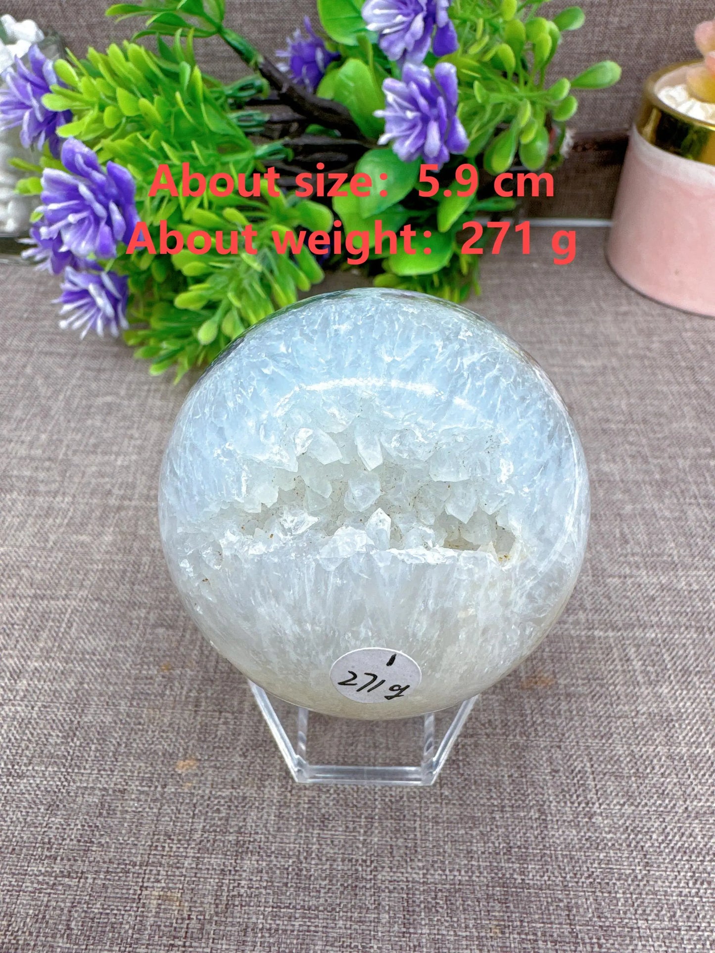 Natural Moss Agate Sphere Druzy Ball Crystal Stone Natural Quartz Healing Stone Reiki Minerals Beauty Home Decoration+Stand