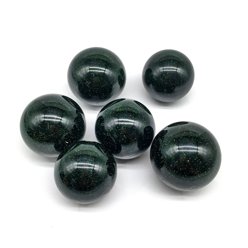 Wholesale Natural Crystal Sphere polished sandstone sphere heading green crystal balls for home decoration