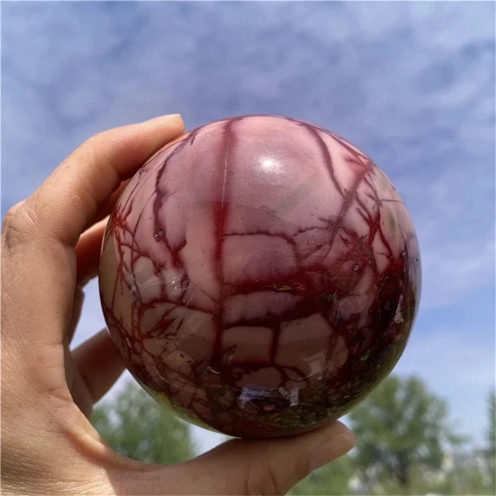 Natural Mookite Crystal Sphere, Meditation, Reiki Healing, Decoration, Aquarium Decoration, Ornaments, Demagnetization