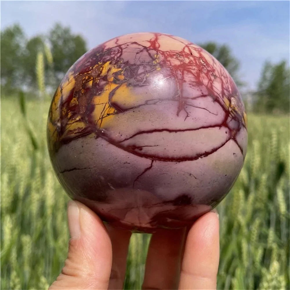 Natural Mookite Crystal Sphere, Meditation, Reiki Healing, Decoration, Aquarium Decoration, Ornaments, Demagnetization