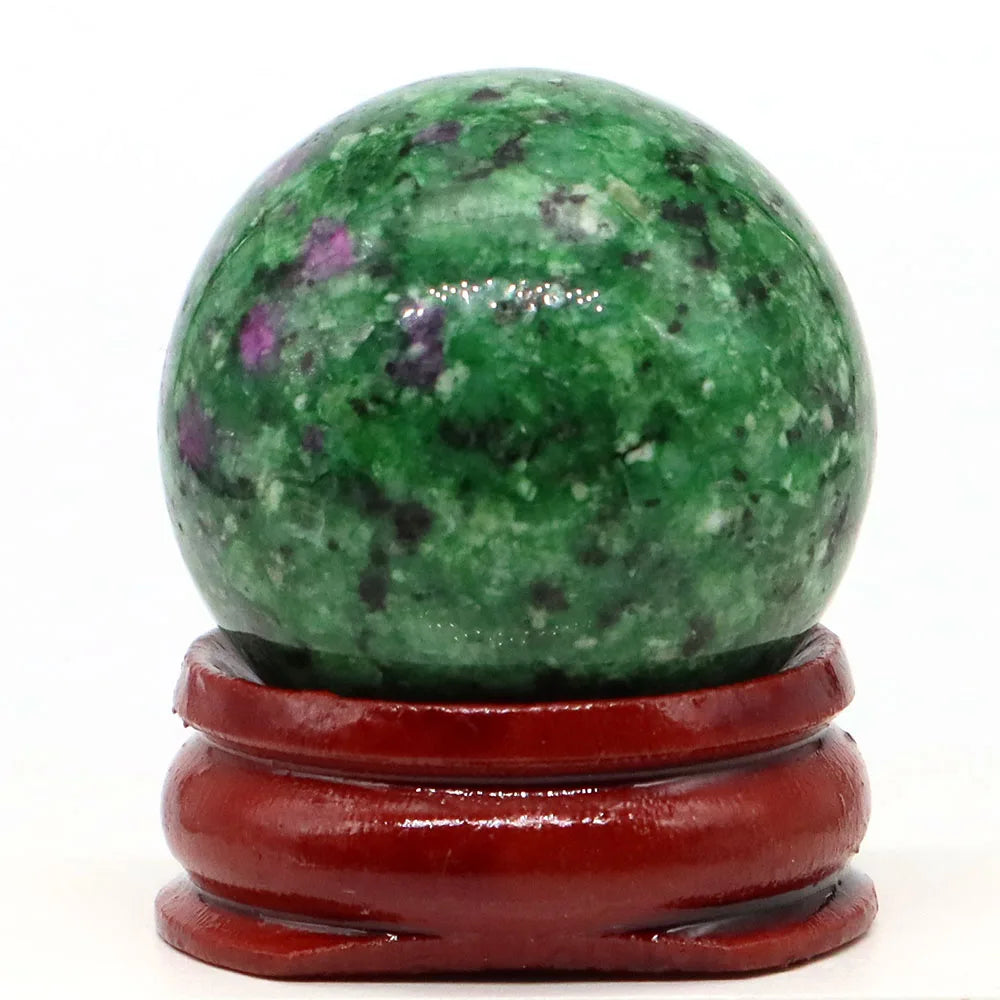 30mm Natural Stone and Crystal Ball Home Decor Reiki Healing Wicca Gemstone Sphere Collection Mineral Energy Gems Massage Globe