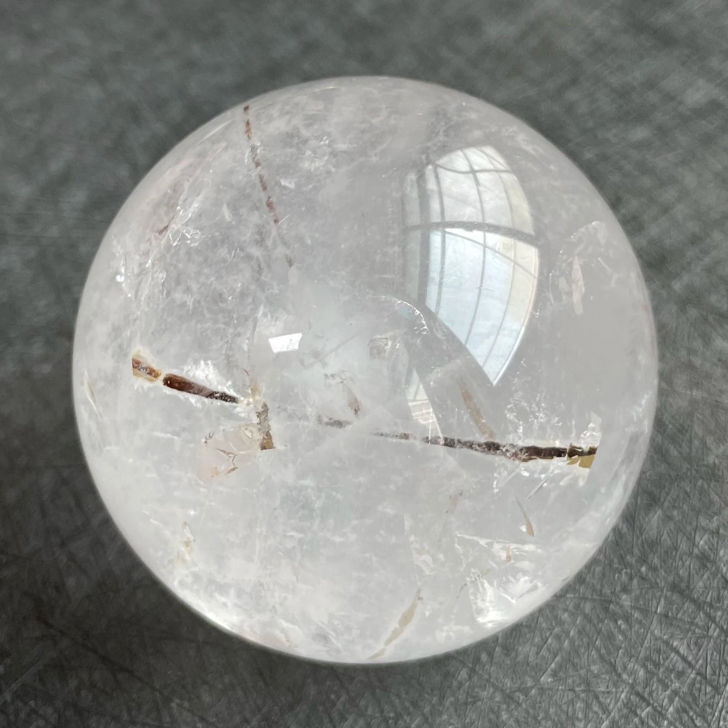311g Natural Crystal Ball Tourmaline Quartz Sphere Rock Decoration Rough Polished Quartz Stone Healing W5