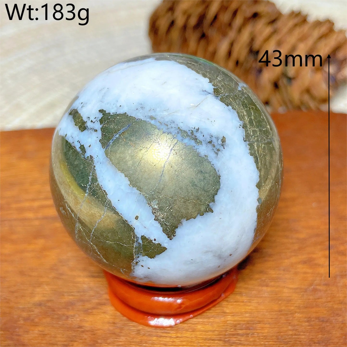 Natural Crystals Pyrite Sphere Ball Polished Healing Mineral Energy Stone Reiki Home Decorations Gift Ore Crafts Desk