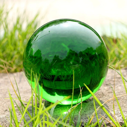 30mm-100mm Green Crystal Ball Asian Rare Obsidian Sphere Crystal Ball Healing Stone Decor Feng Shui