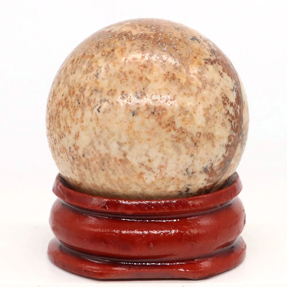 30mm Natural Stone and Crystal Ball Home Decor Reiki Healing Wicca Gemstone Sphere Collection Mineral Energy Gems Massage Globe