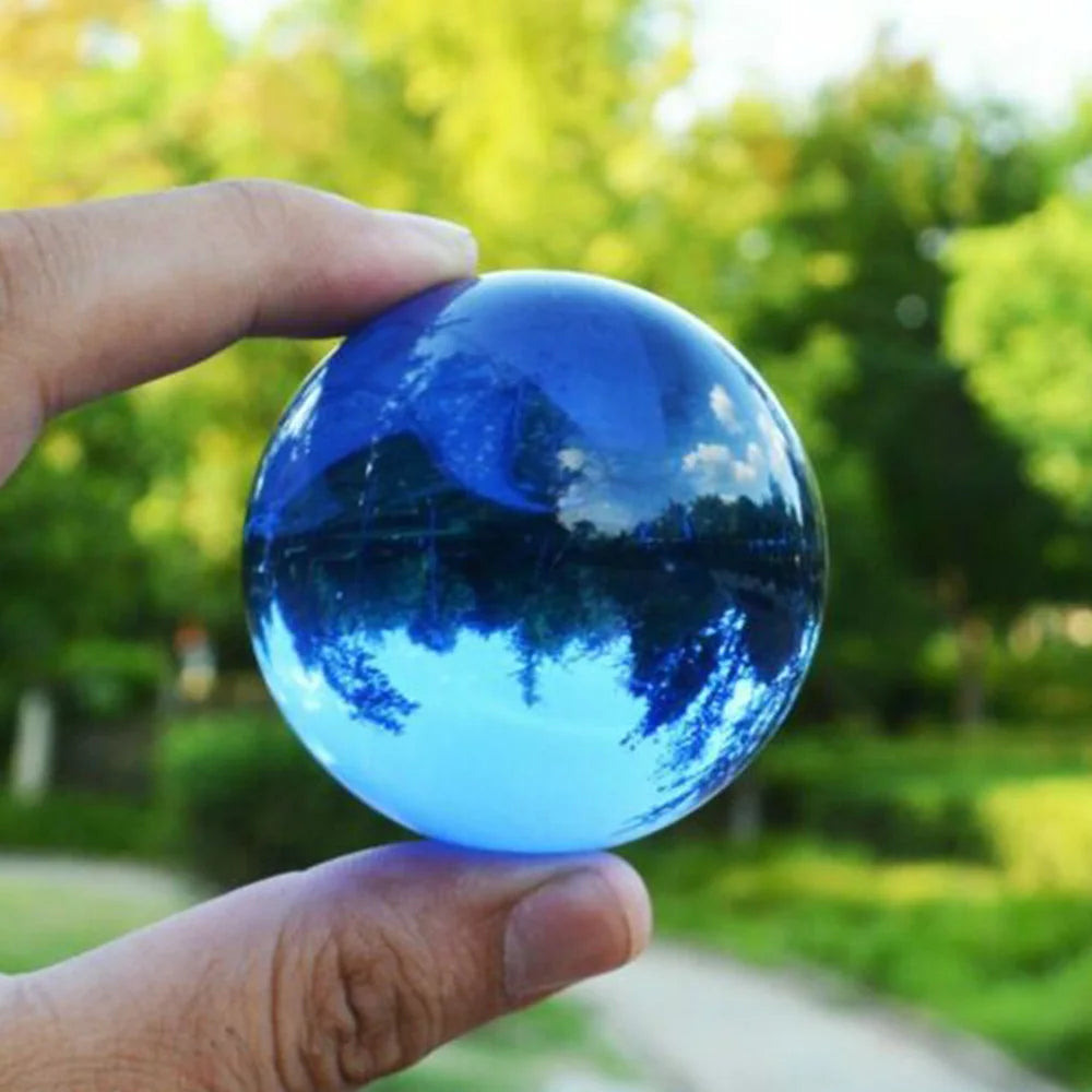 40/50/60MM Asia Rare Clear Multicolor K9 Crystal Ball Healing Magic Sphere Photography Props Lensball Living Room Decor Gifts