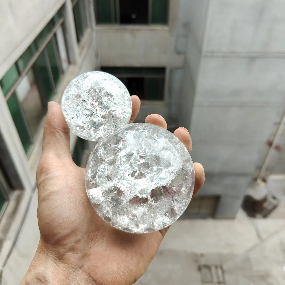 Transparent Nordic Home Decoration Handicraft DIY Feng Shui Ornament Crystal Ball Glass Marble Magic Sphere