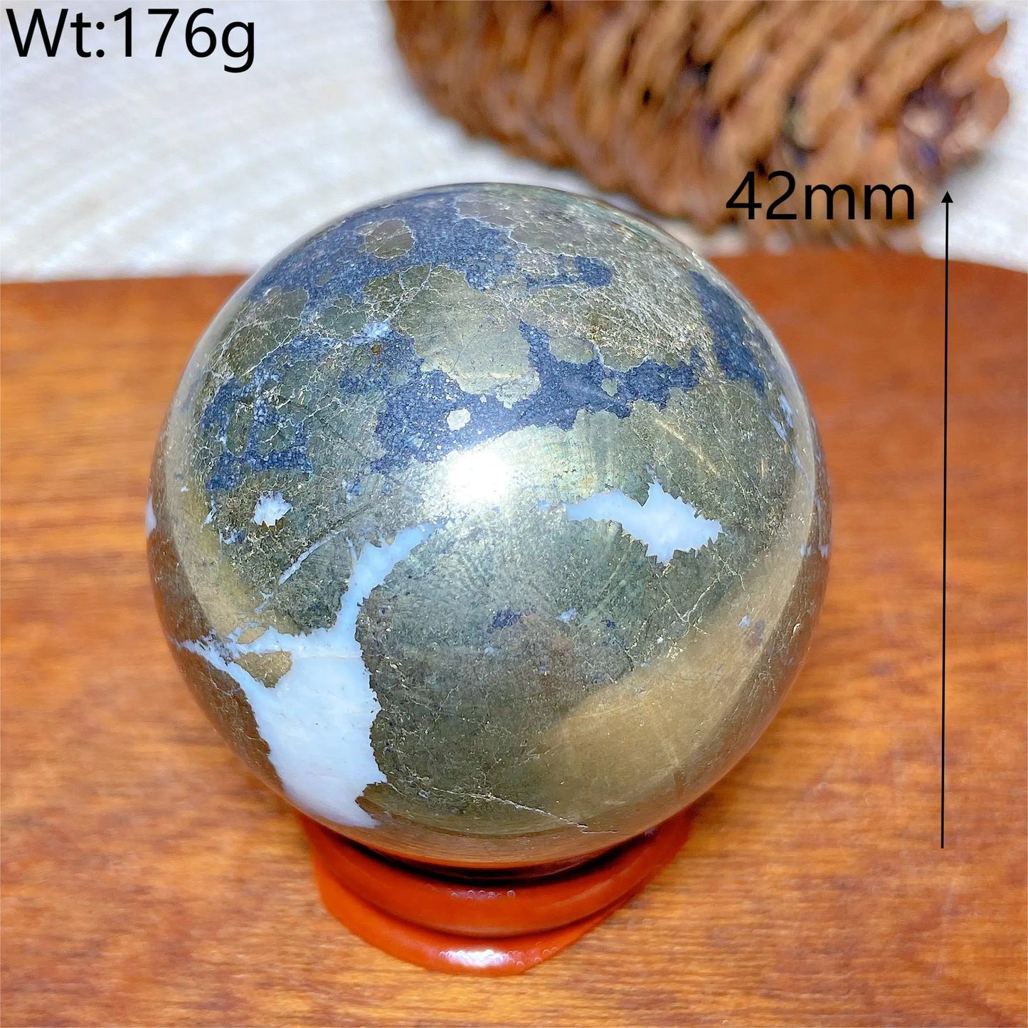 Natural Crystals Pyrite Sphere Ball Polished Healing Mineral Energy Stone Reiki Home Decorations Gift Ore Crafts Desk