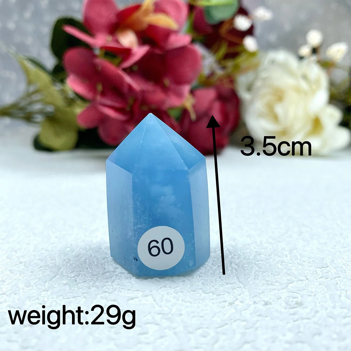 Natural Aquamarine Sapphire  Crystal Tower Exquisite Reiki Crystal Energy Sphere Home Decor Jewelry Gift