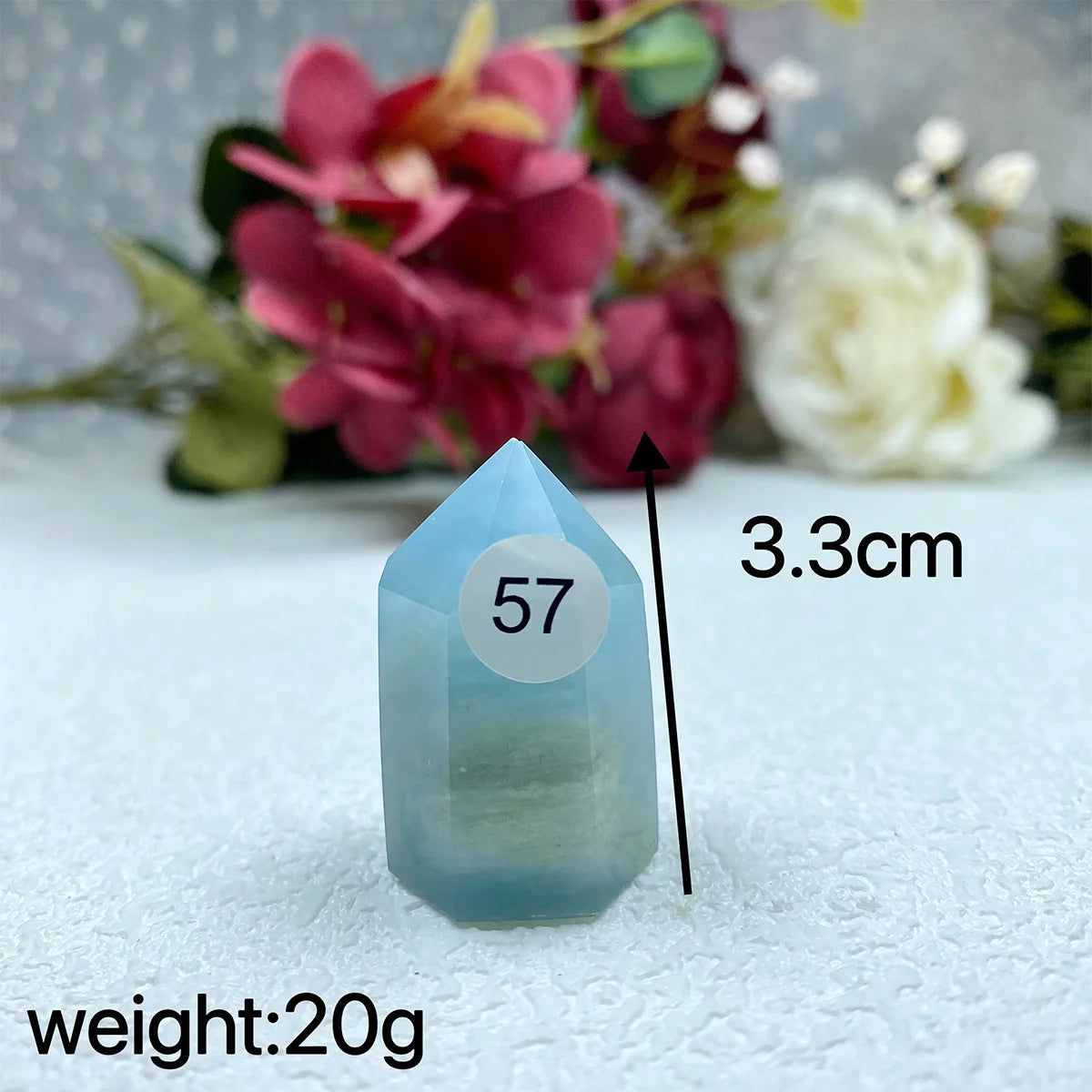 Natural Aquamarine Sapphire  Crystal Tower Exquisite Reiki Crystal Energy Sphere Home Decor Jewelry Gift