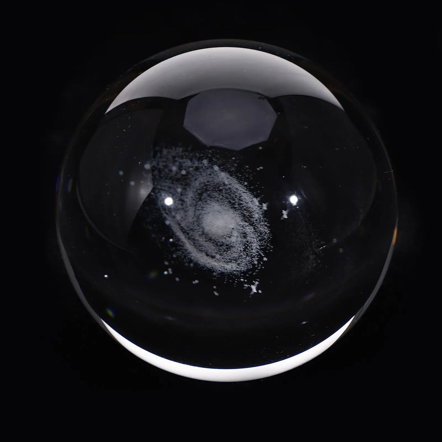 Decoration Globe Crystal Ball Decorations Exquisite Adornment Engraved White Carving Solid Sphere