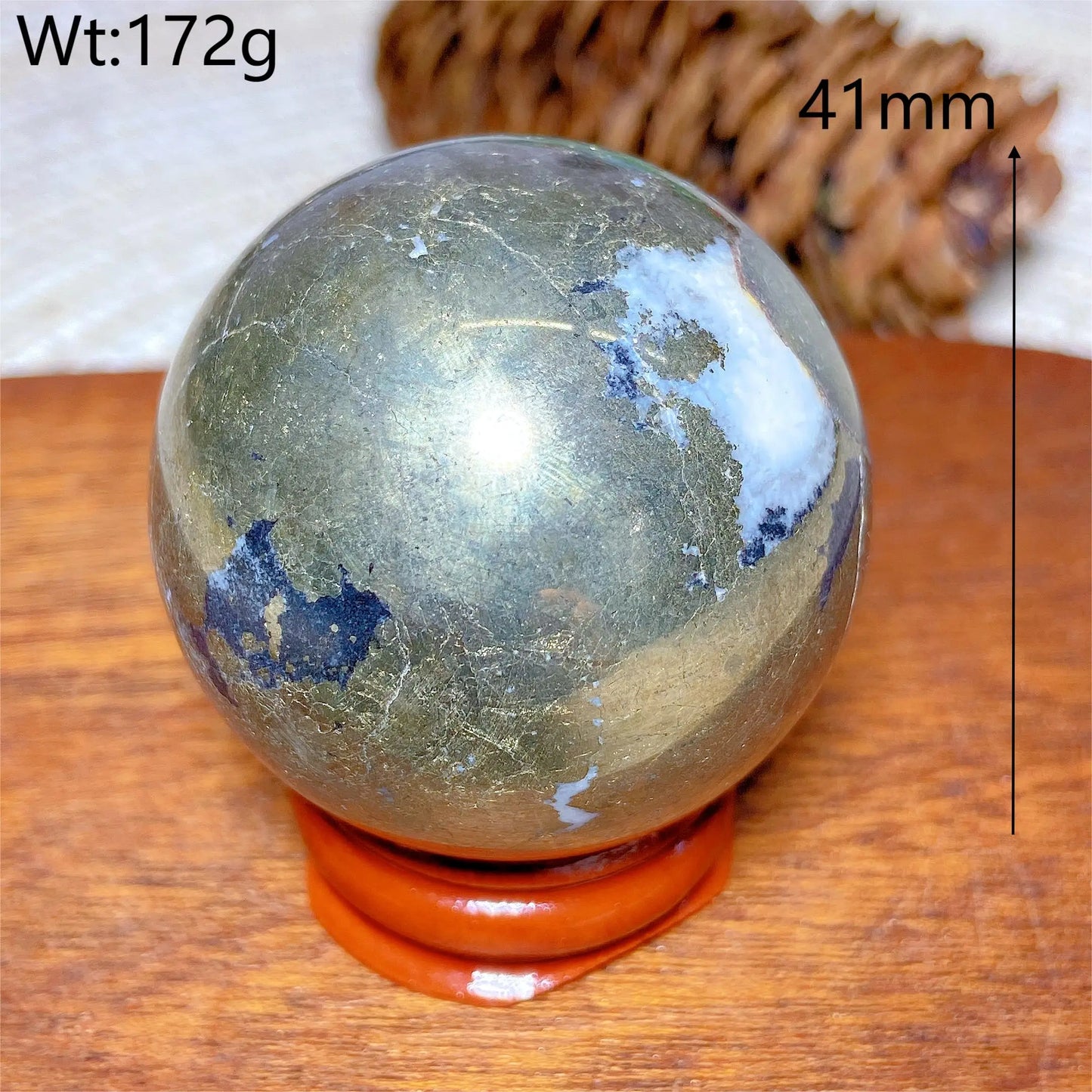 Natural Crystals Pyrite Sphere Ball Polished Healing Mineral Energy Stone Reiki Home Decorations Gift Ore Crafts Desk