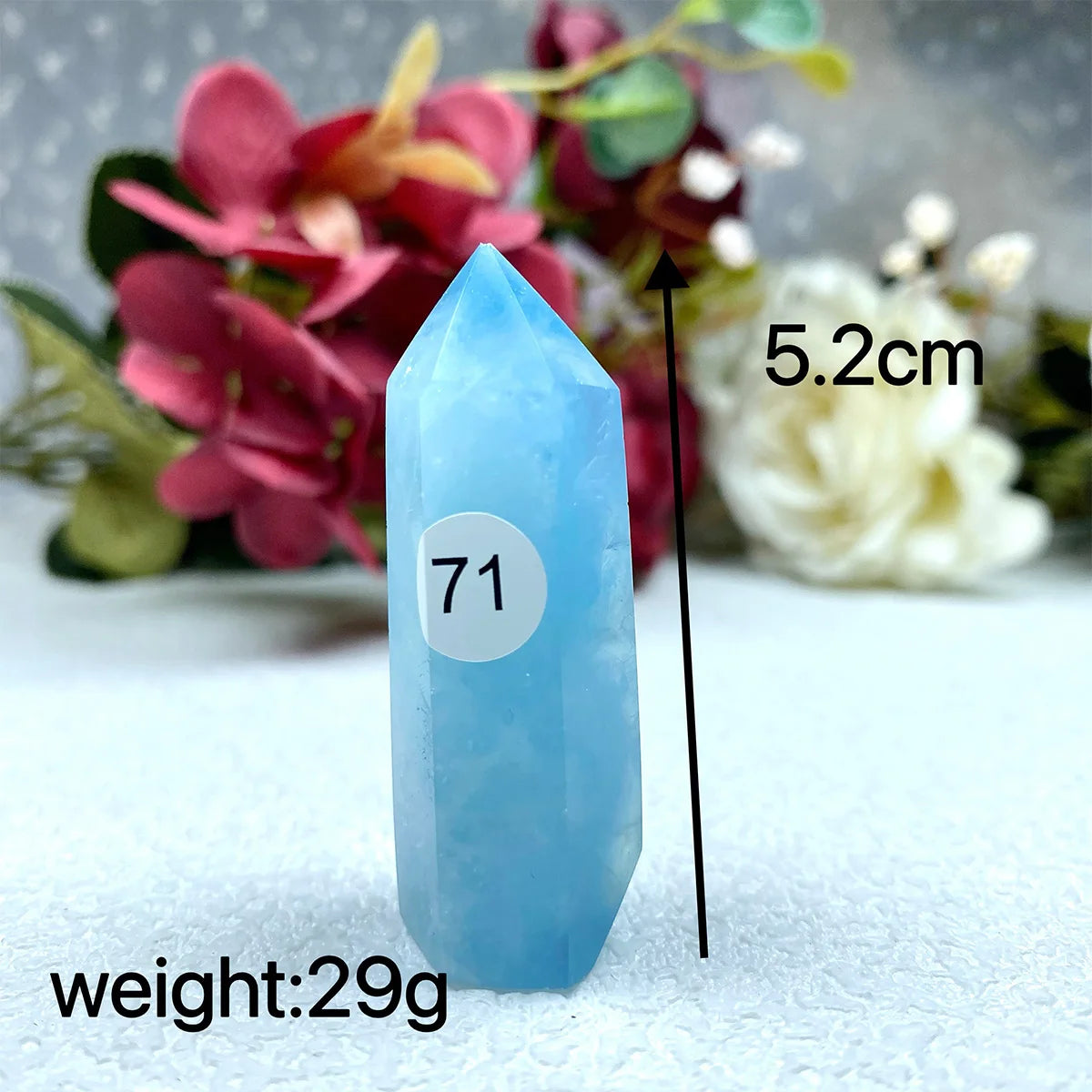 Natural Aquamarine Sapphire  Crystal Tower Exquisite Reiki Crystal Energy Sphere Home Decor Jewelry Gift