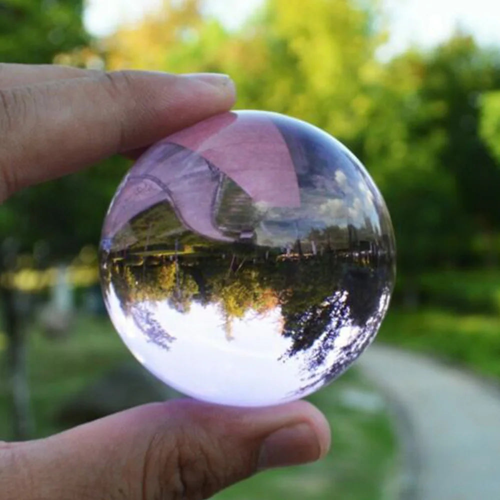 40/50/60MM Asia Rare Clear Multicolor K9 Crystal Ball Healing Magic Sphere Photography Props Lensball Living Room Decor Gifts
