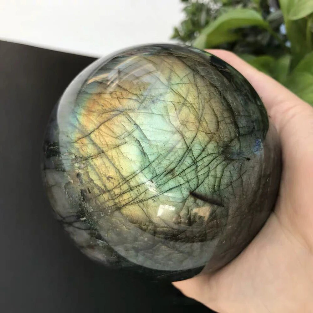 4-7CM/1.57"-2.75" Natural Crystal Quartz Stone Ball Big Polished Labradorite ball Home Decorative Reiki Healing mineral sphere
