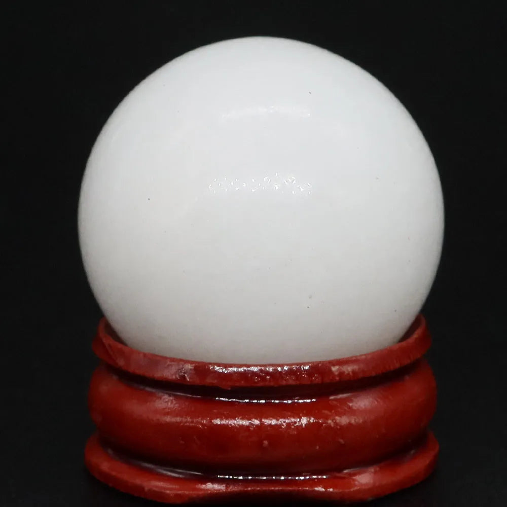 30mm Natural Stone and Crystal Ball Home Decor Reiki Healing Wicca Gemstone Sphere Collection Mineral Energy Gems Massage Globe