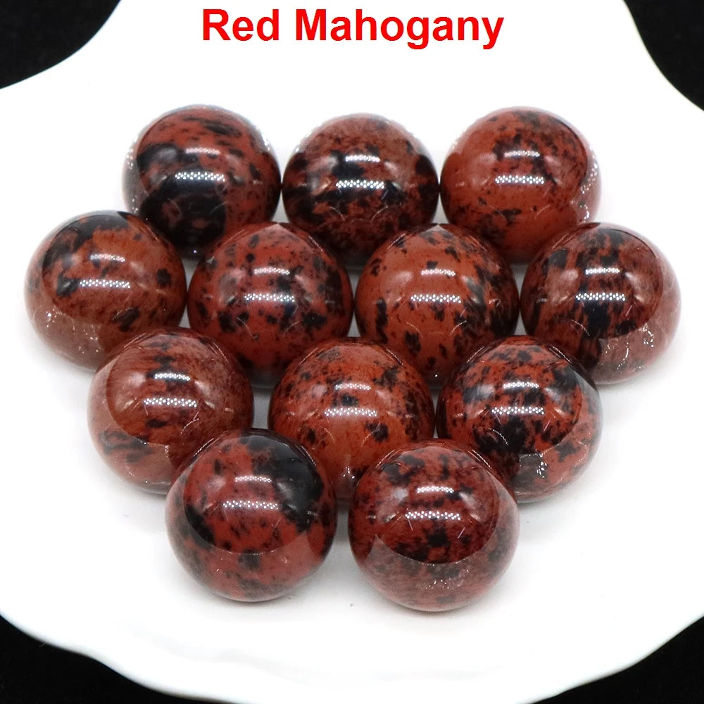 Wholesale 16mm Mini Crystal Balls Natural Healing Stones Pocket Spheres Chakra Globe Reiki Bead Mineral Gems Specimen Home Decor