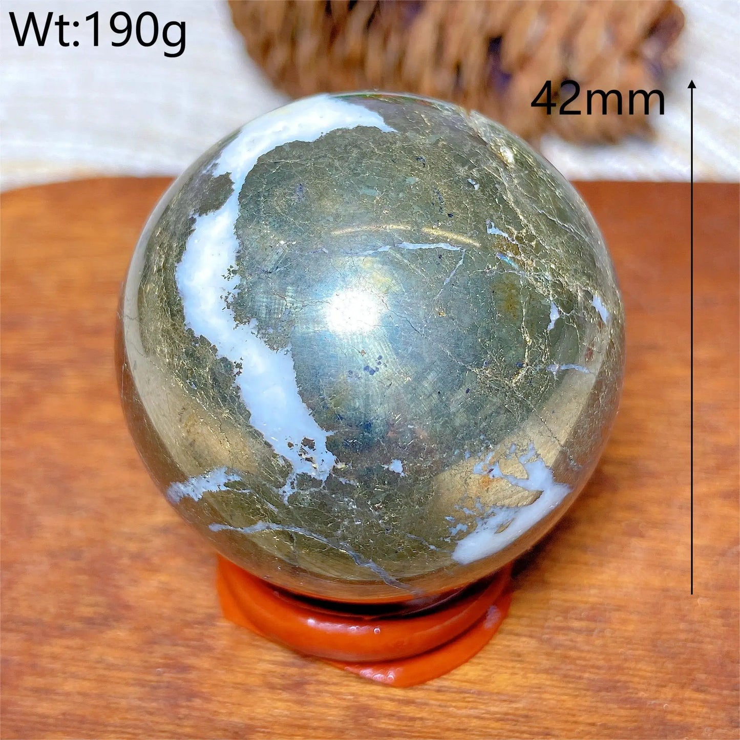 Natural Crystals Pyrite Sphere Ball Polished Healing Mineral Energy Stone Reiki Home Decorations Gift Ore Crafts Desk