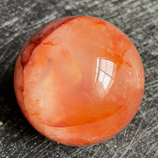 158g Natural Stone Fire Quartz Crystal Ball Rainbow Quartz Sphere Polished Rock Reiki Healing B15