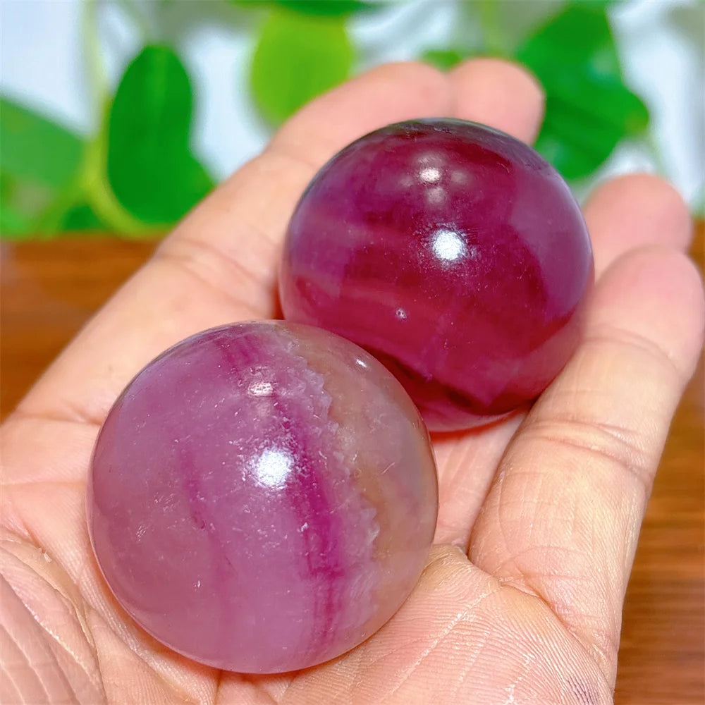 Fluorite Sphere Crystal Natural Quartz Stone Minerals Home Decoration Reiki Craft Energy Healing  Meditation Spiritual +Stand